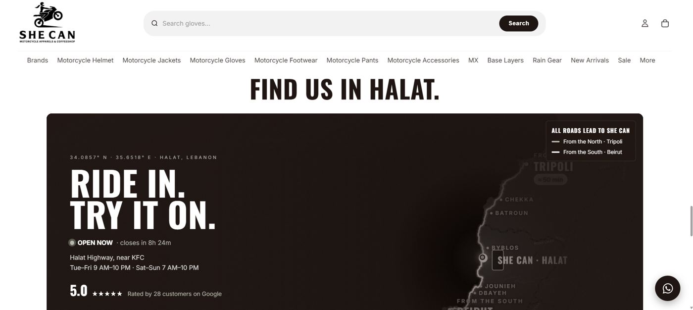 Find us in Halat, the store map